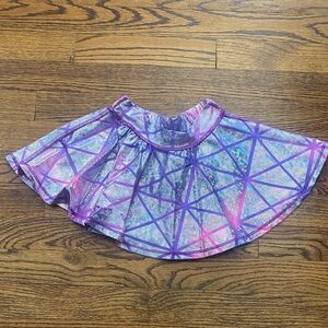 Little Mass Purple and Pink Geometric Skirt